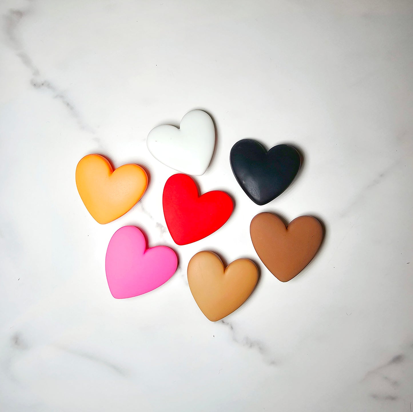 Large heart shoe charms