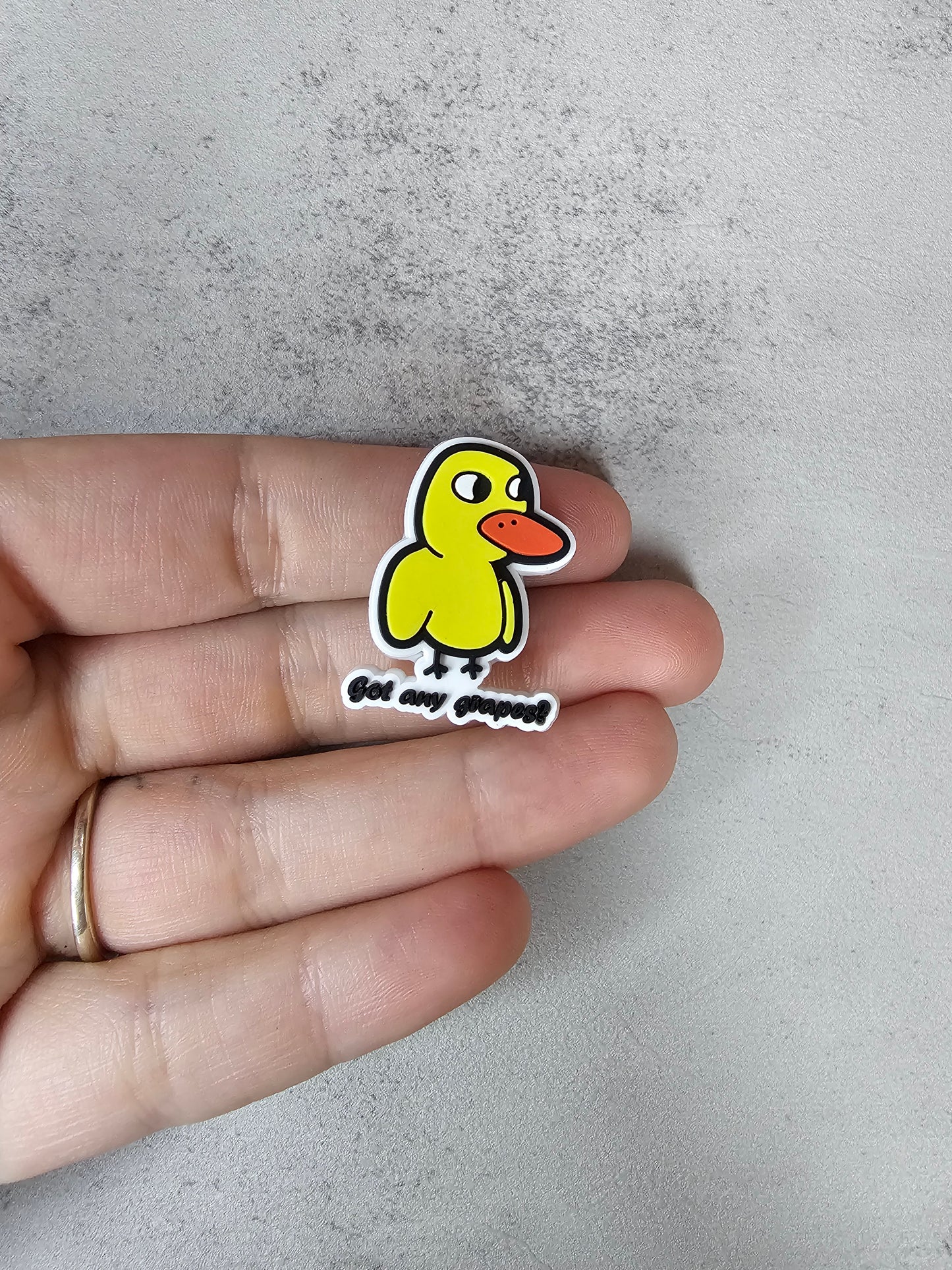 The duck song shoe charm