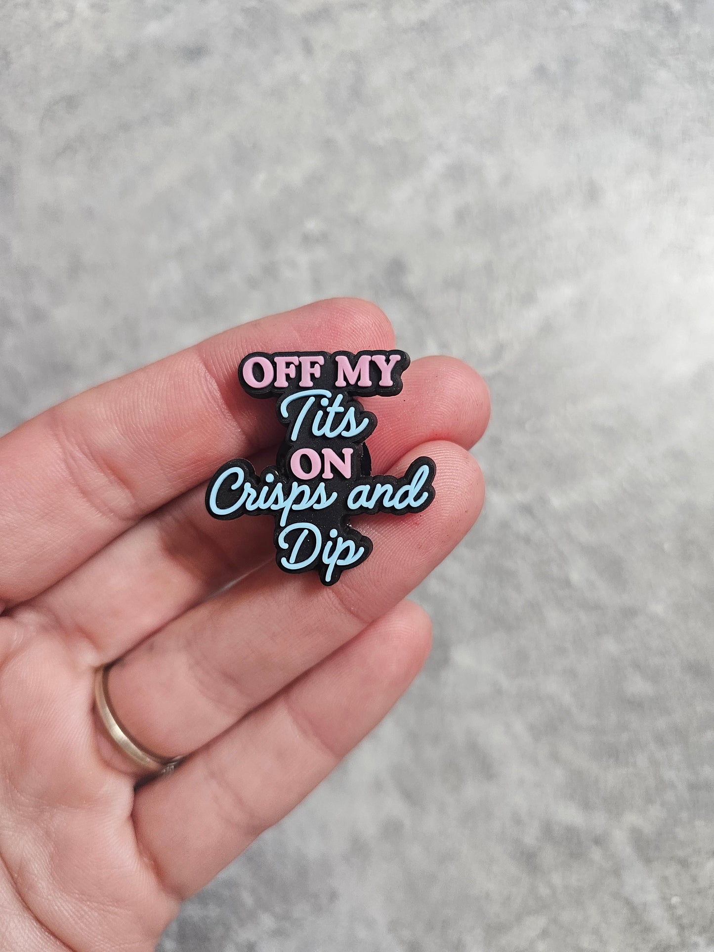 Off my on chips and dips shoe charm, food gifts, gift ideas, funny gift idea