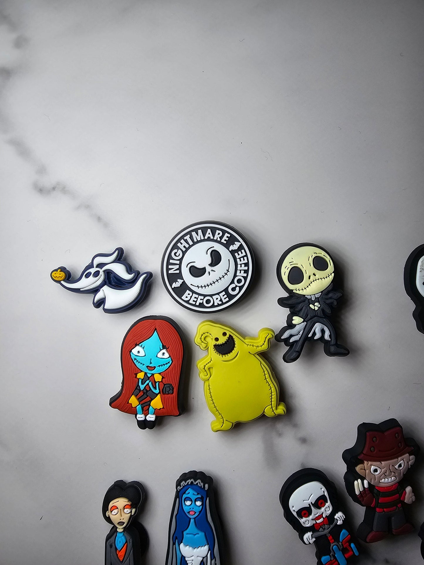 Horror themed shoe charms