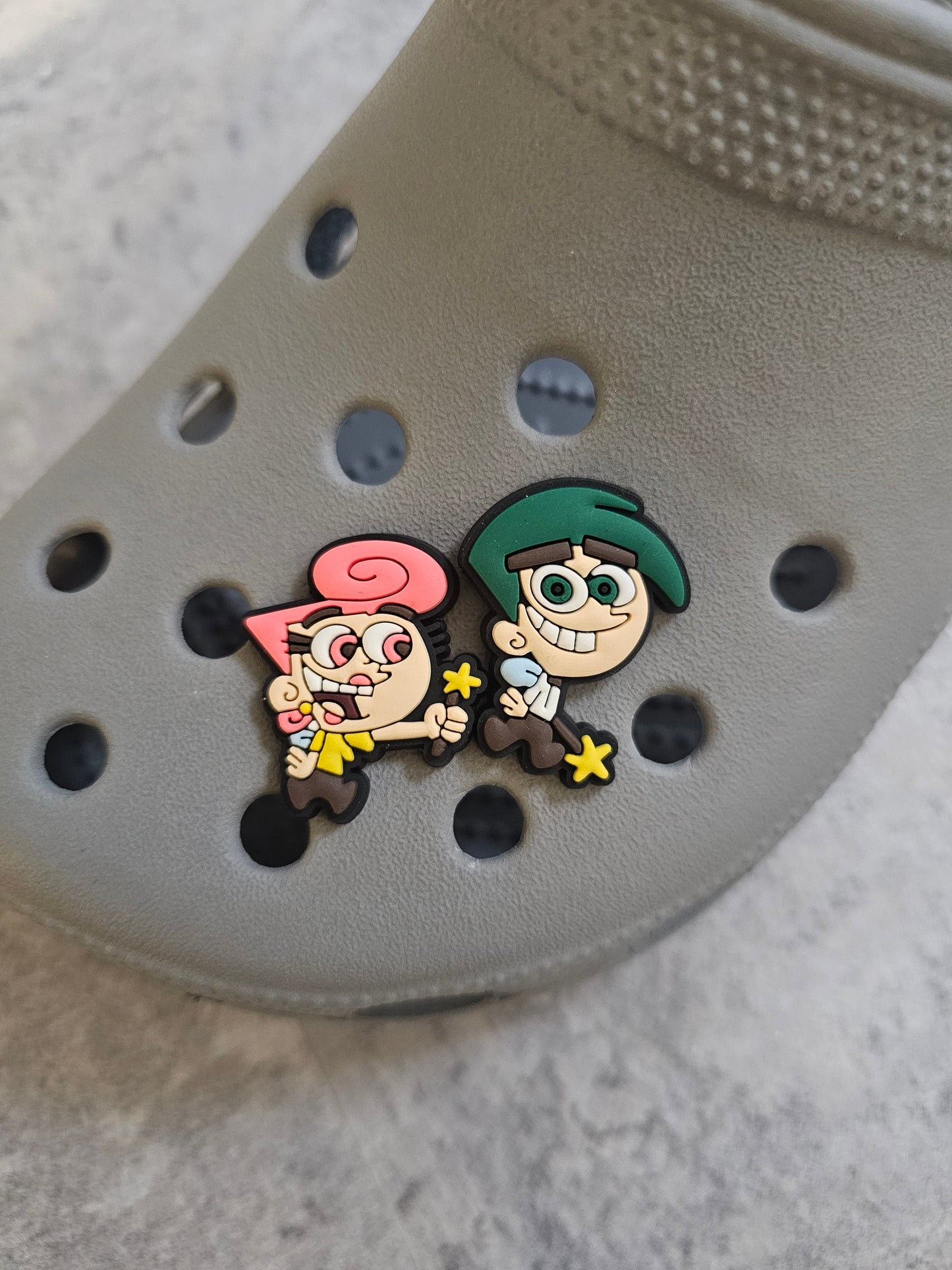 Odd fairy parents shoe charms