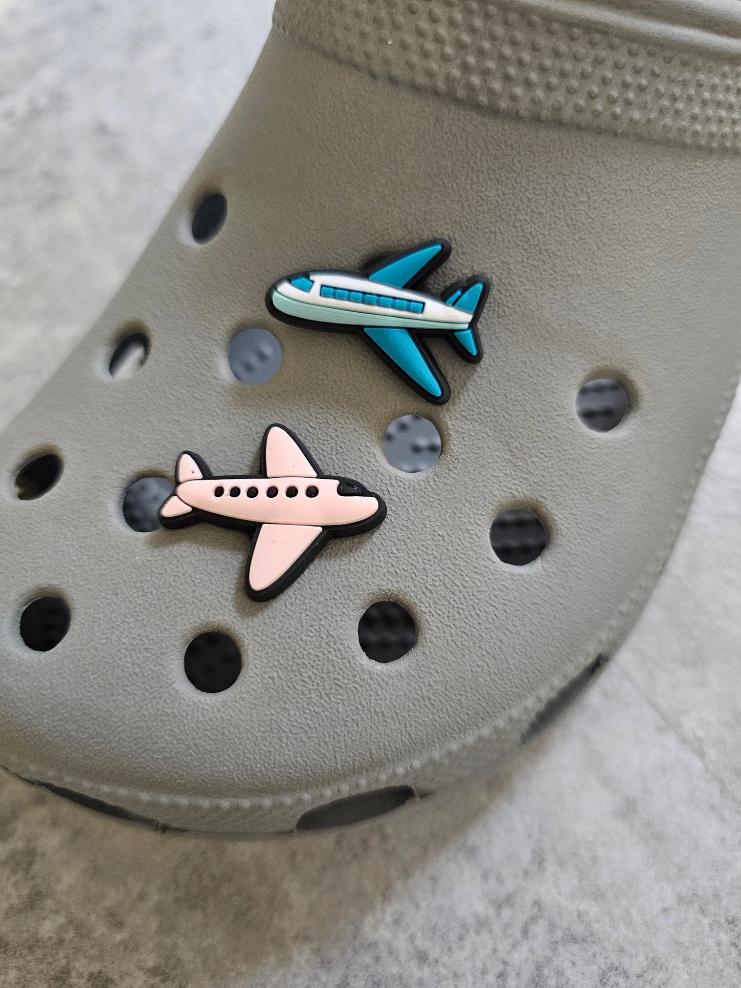 Airplane shoe charm, holiday, travel