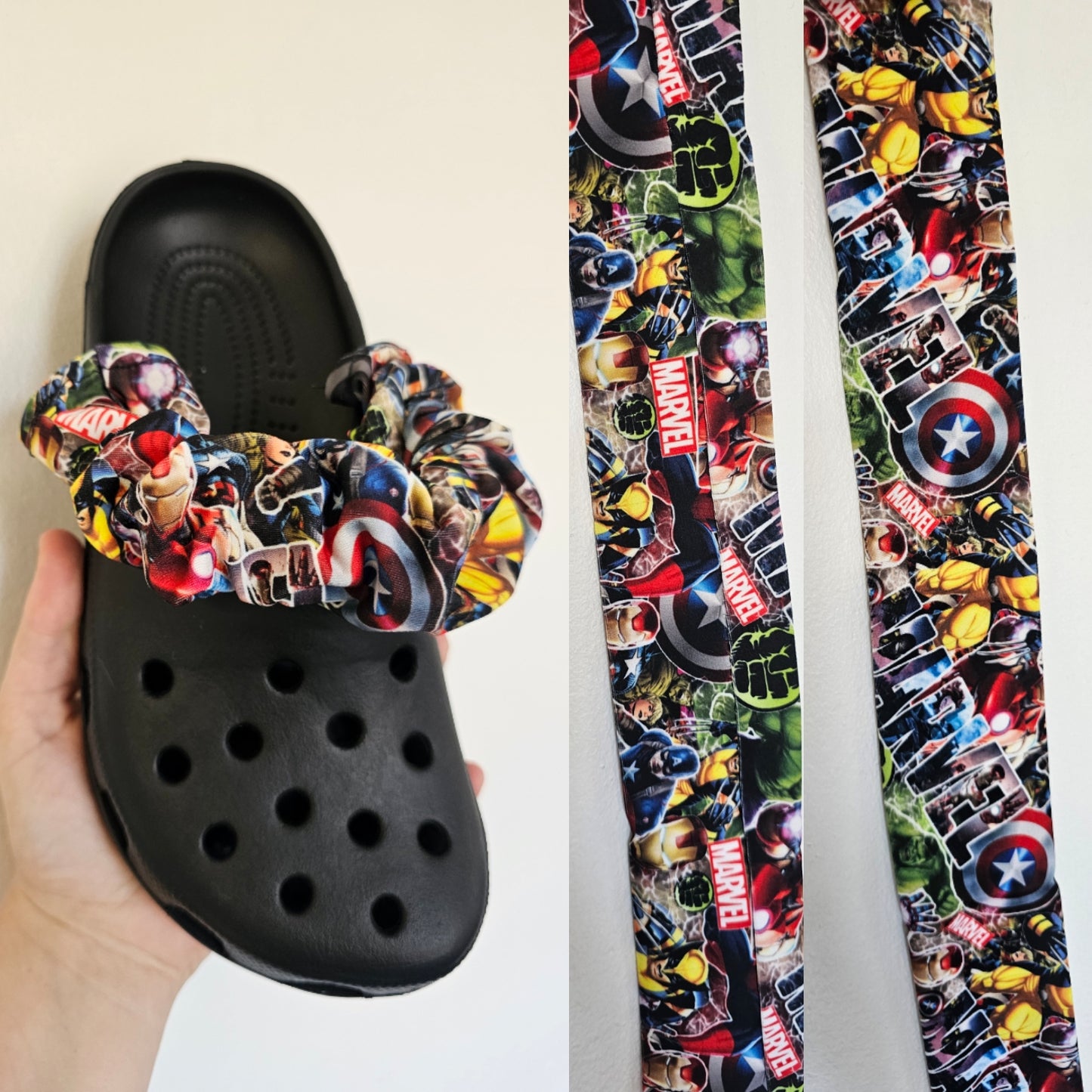 Super hero shoe strap covers