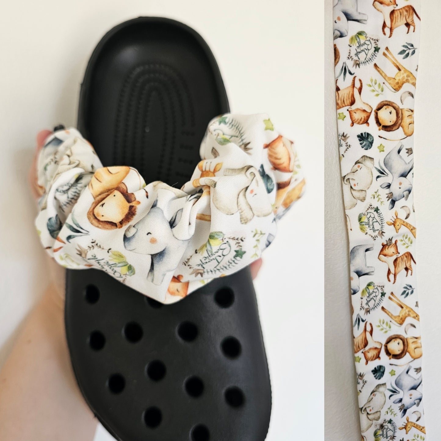 Childrens, animal and dinosaur print shoe strap covers- COME AS A PAIR
