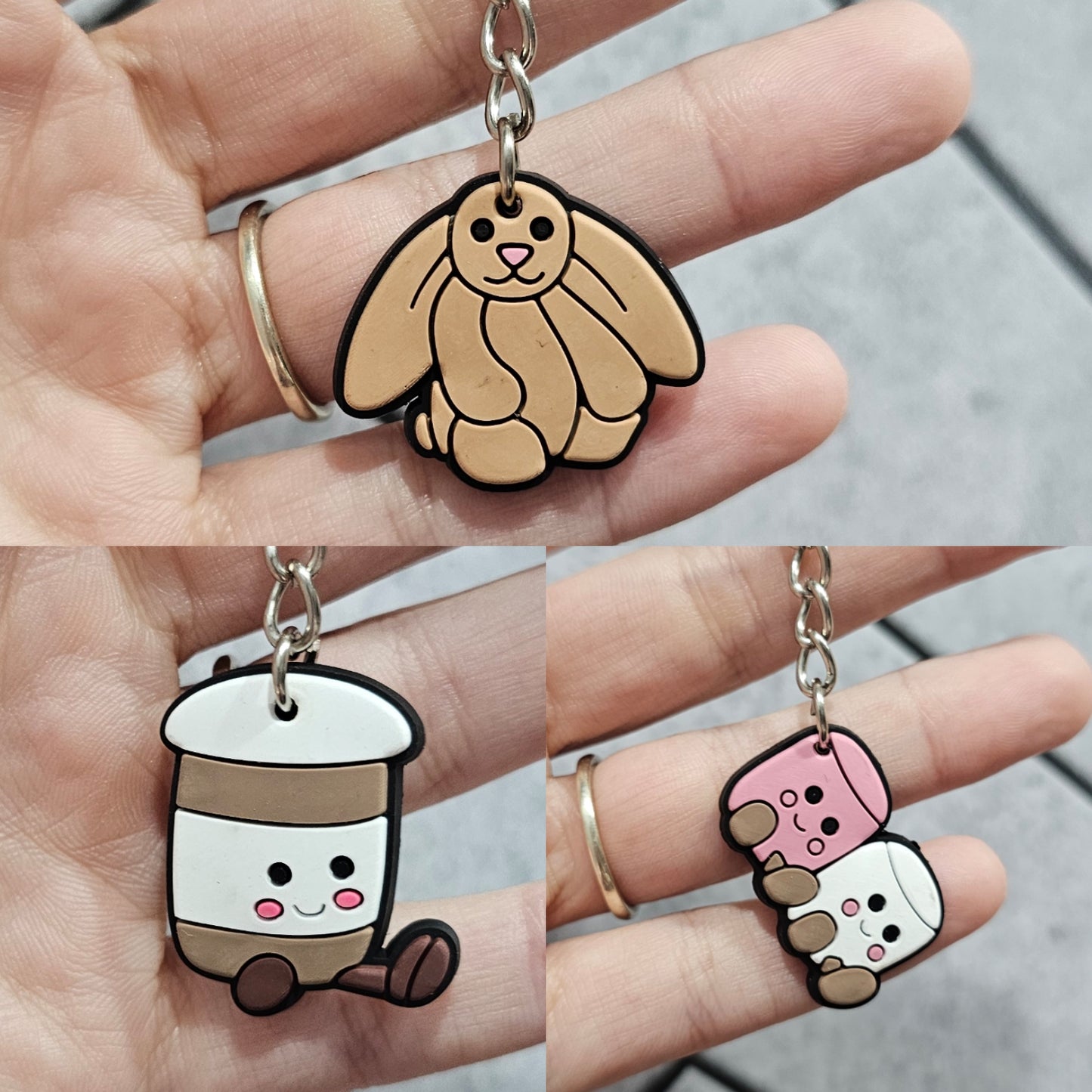 Cute teddy keyrings