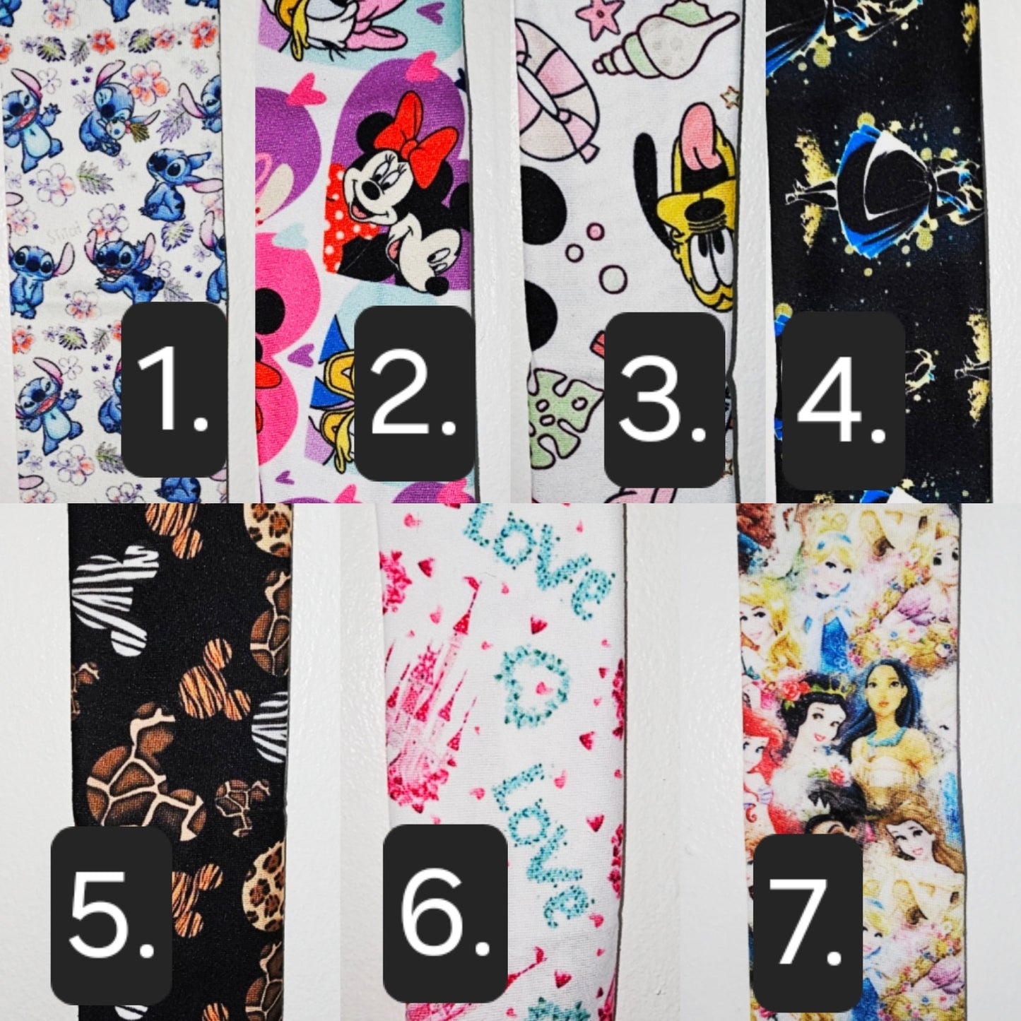 New Diznay shoe strap covers, shoe scrunchies. COME AS A PAIR!