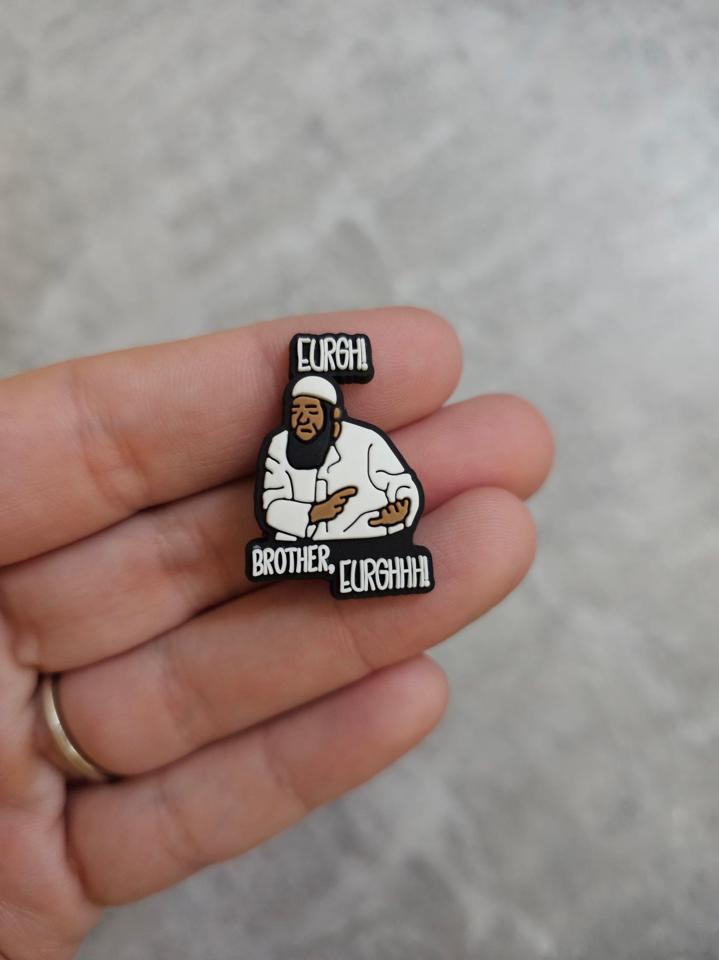 Eurgh brother eurgh shoe charm, funny, meme, shoe accessories, humour gift