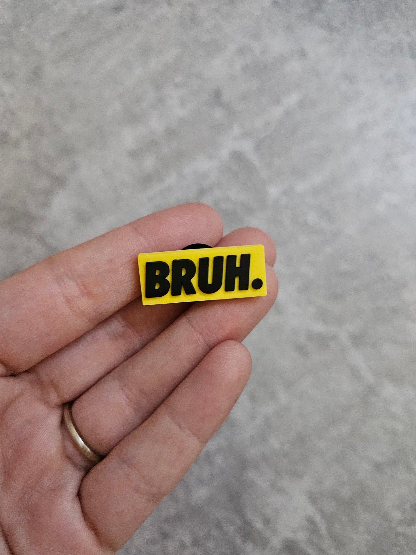 BRUH. shoe charm, funny, meme, shoe accessories
