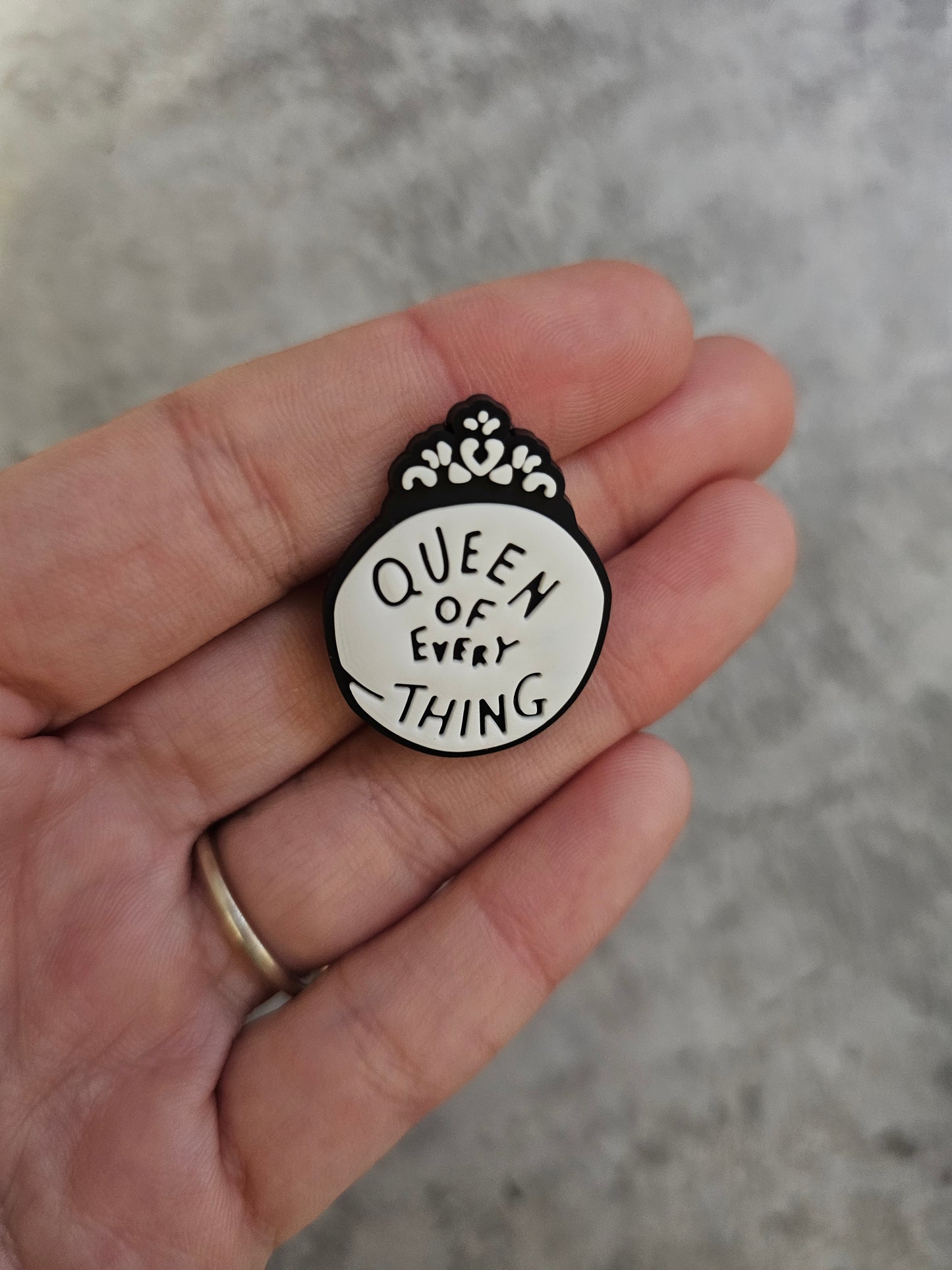 Queen of everything shoe charm, funny, meme, shoe accessories, humour gift