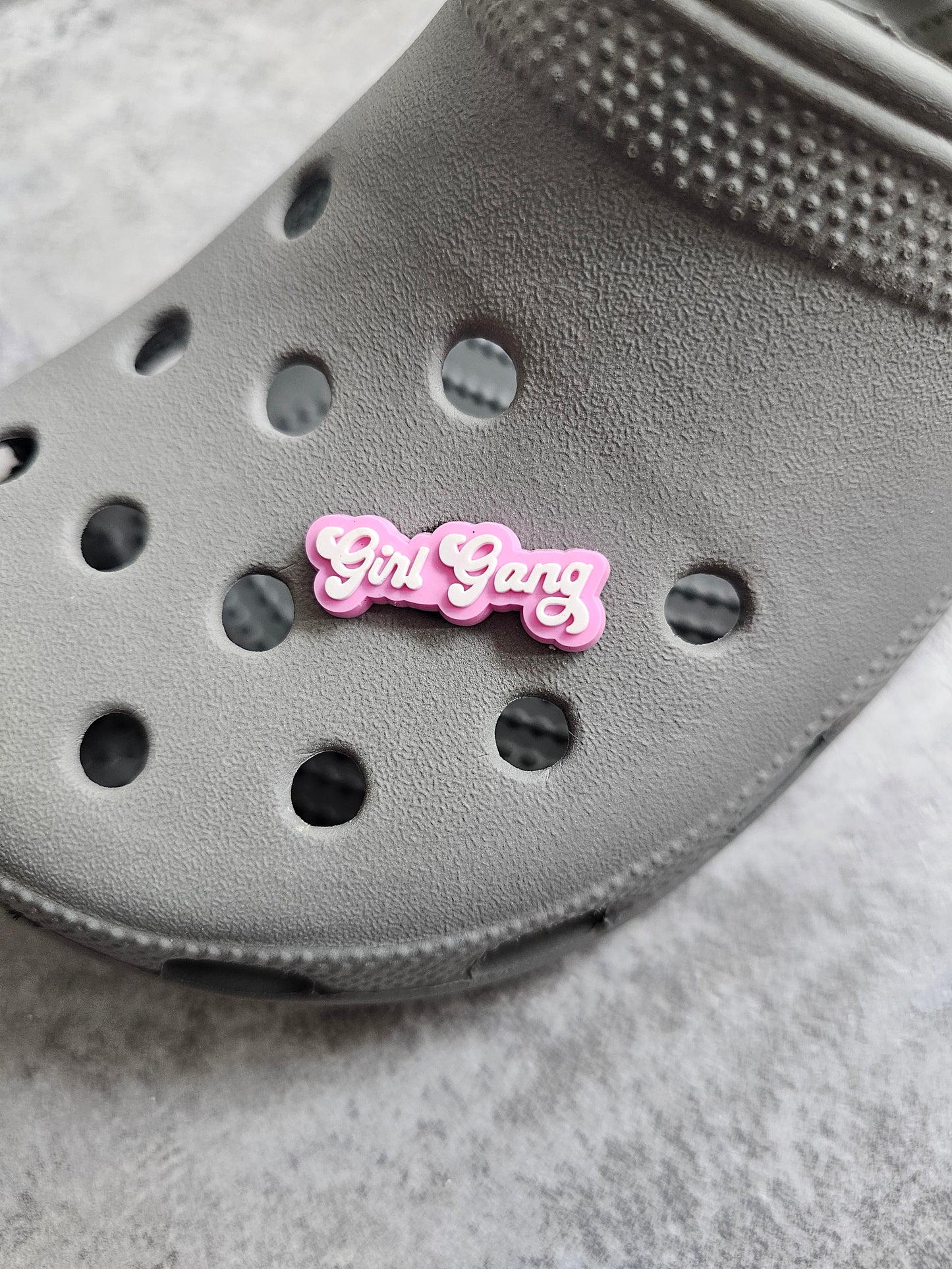 Girl gang shoe charm