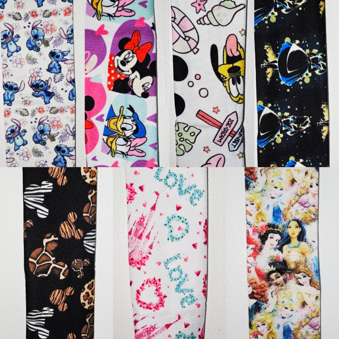 New Diznay shoe strap covers, shoe scrunchies. COME AS A PAIR!