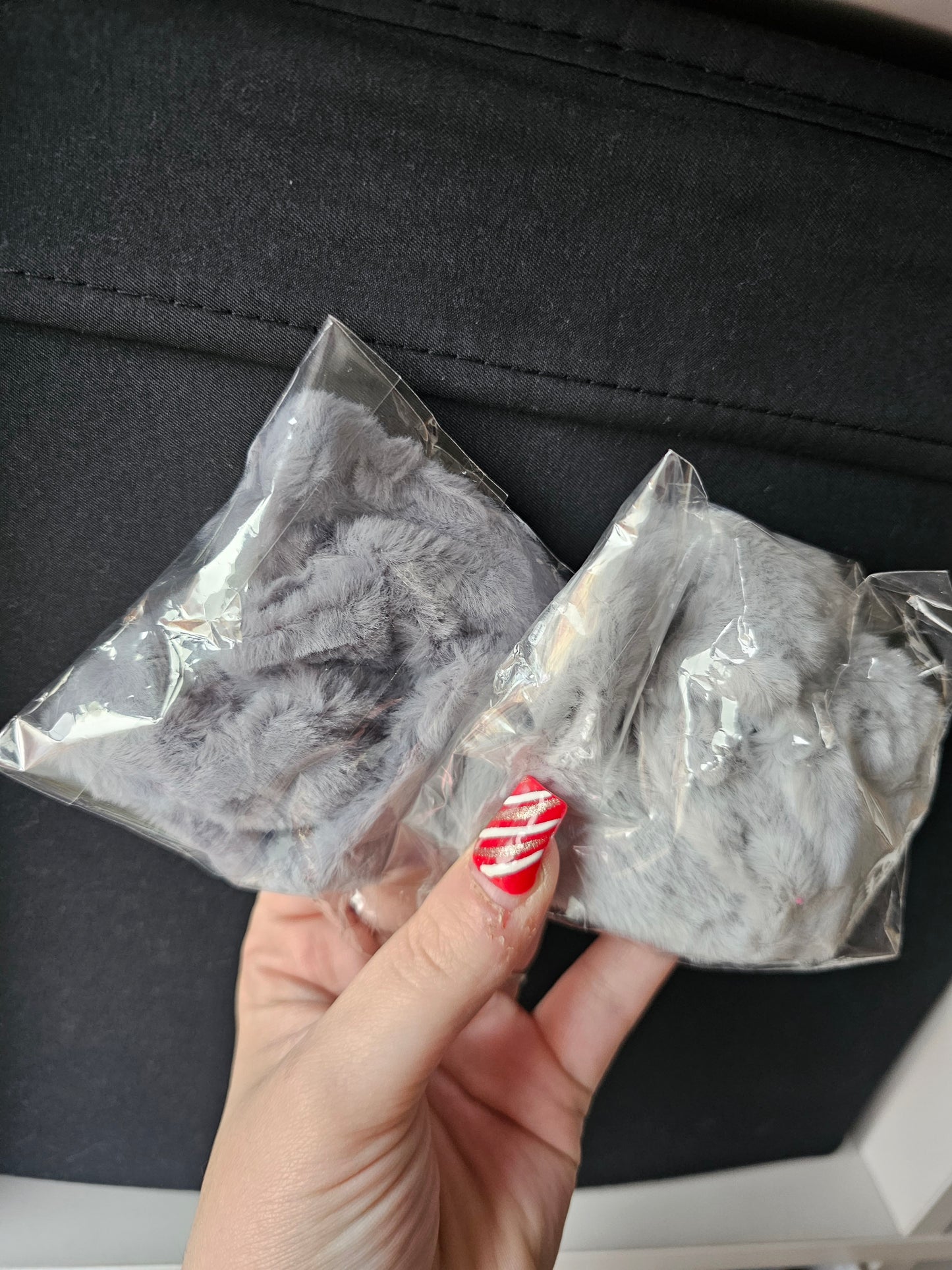 Thin fluffy shoe strap covers