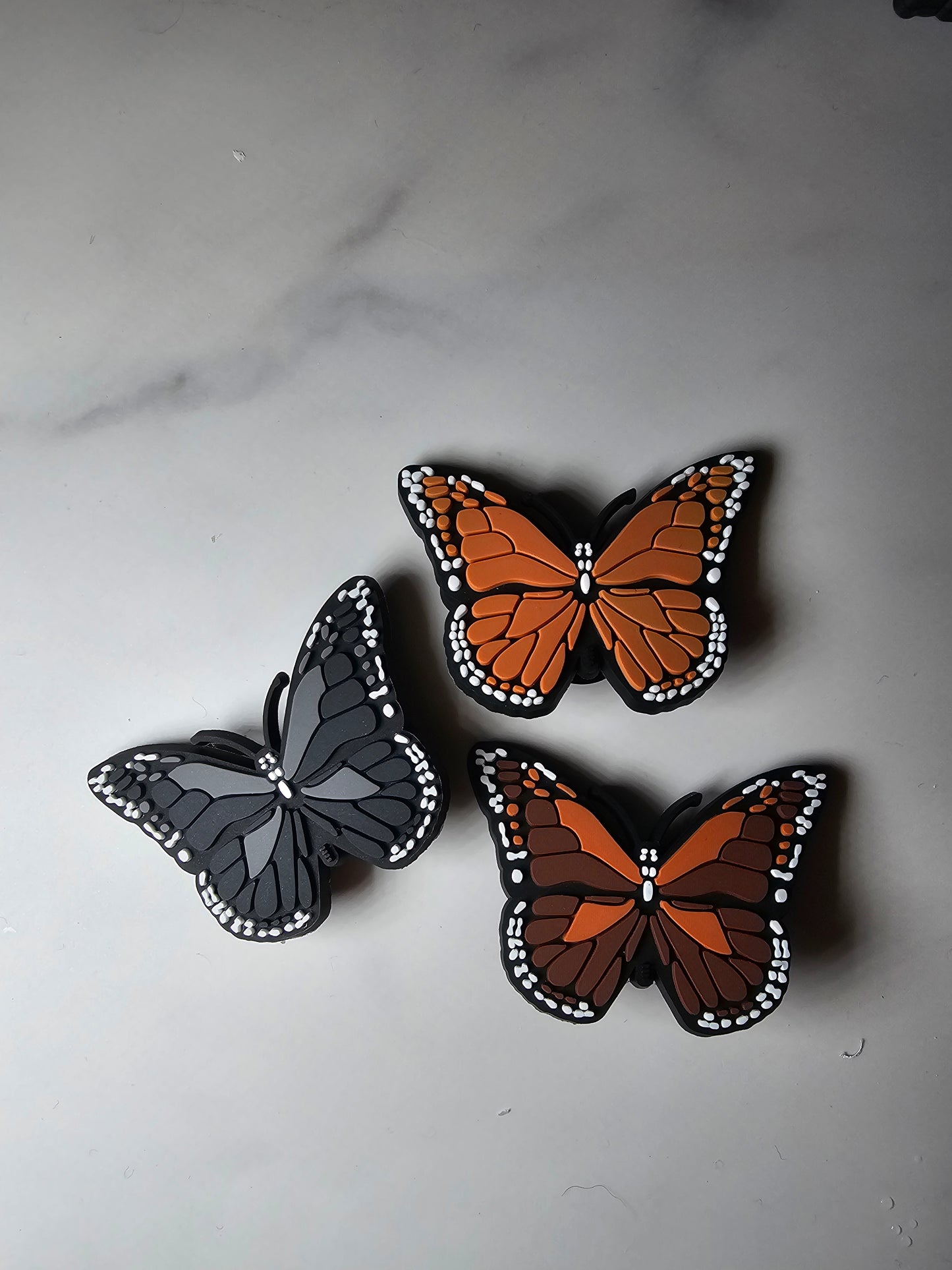 Large butterfly shoe charms