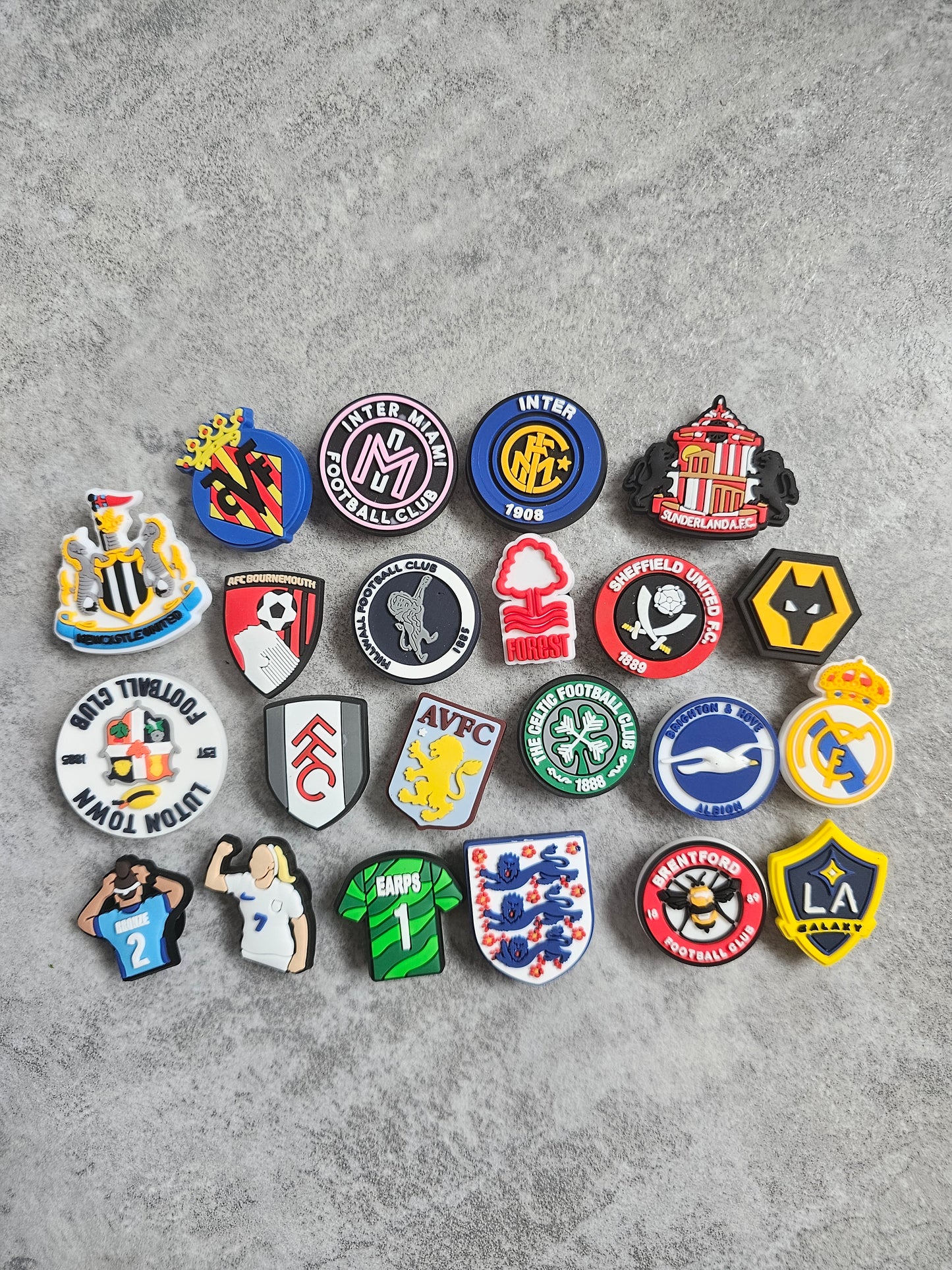 Football shoe charms