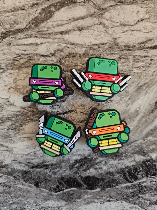 Ninja turtle shoe charms