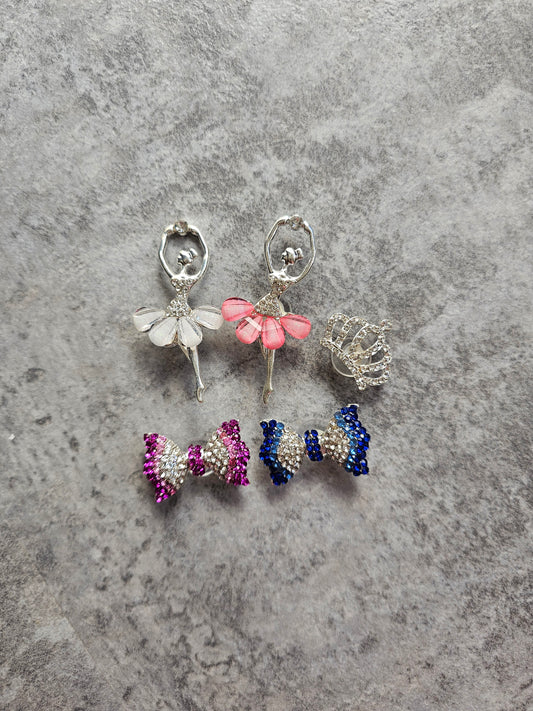 Bling metal shoe charms