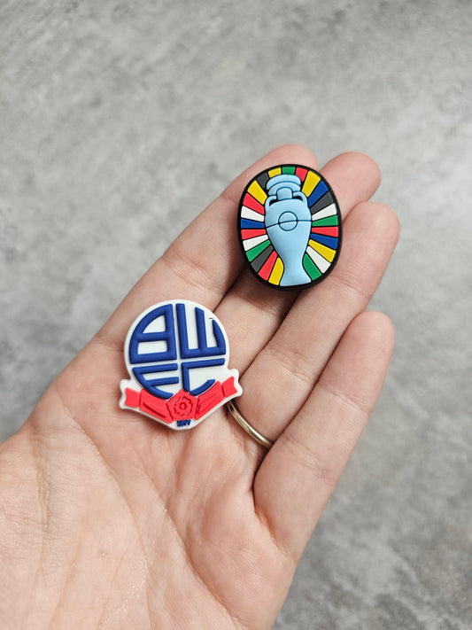 Football shoe charms, BWFC, euros