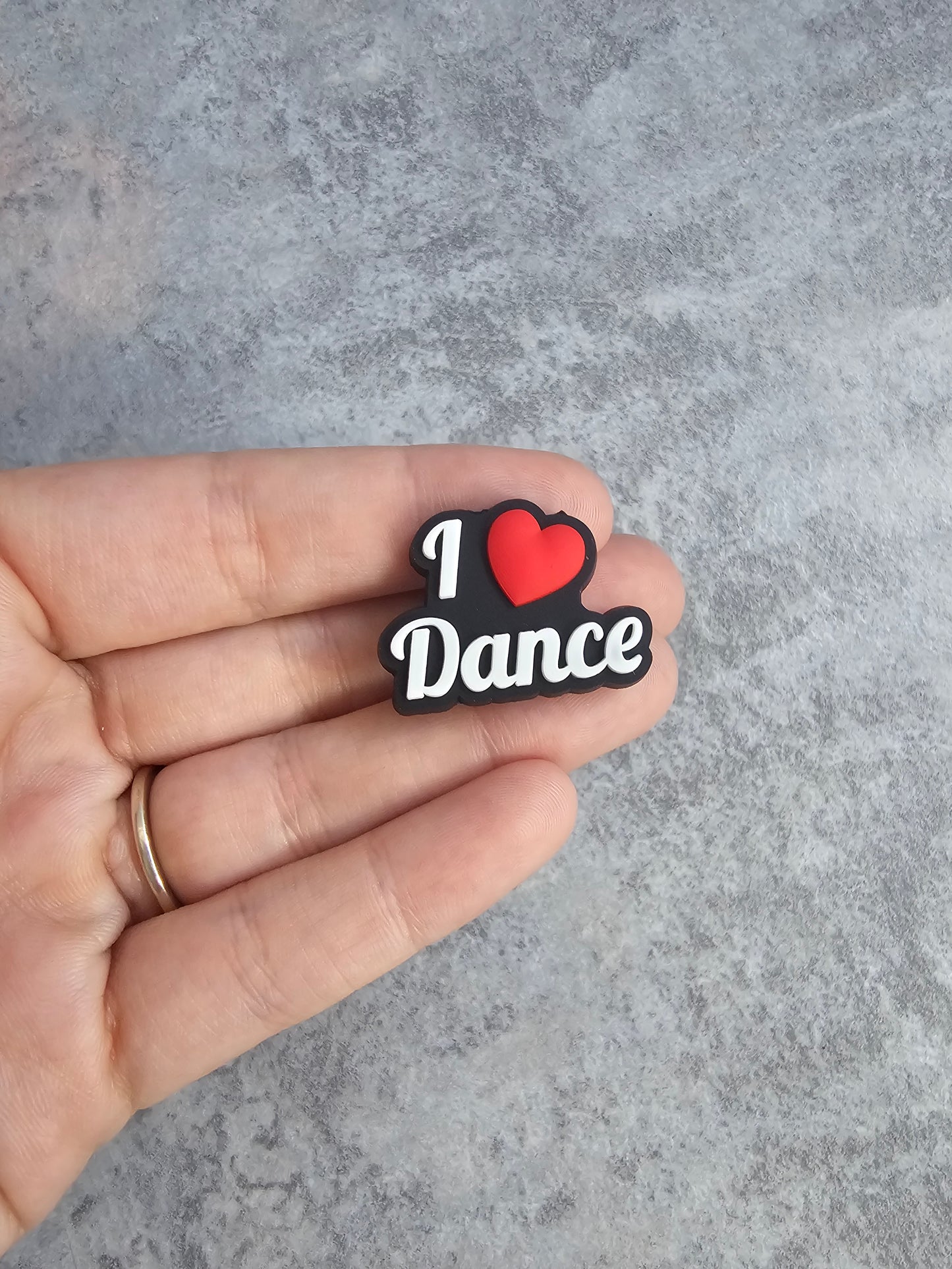 I love dance shoe charm