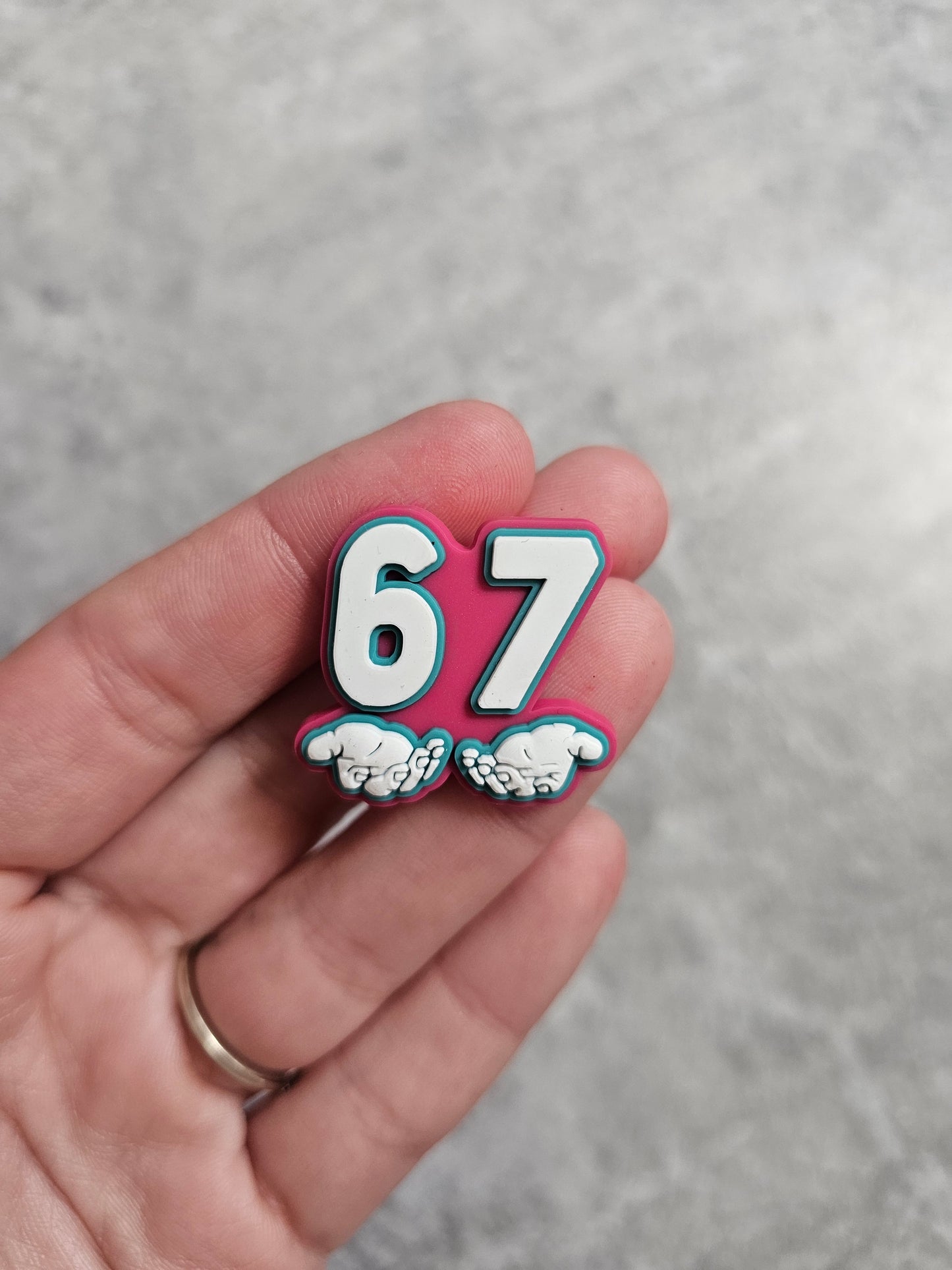 67 shoe charm, trending viral meme, popular kids gift, shoe accessories