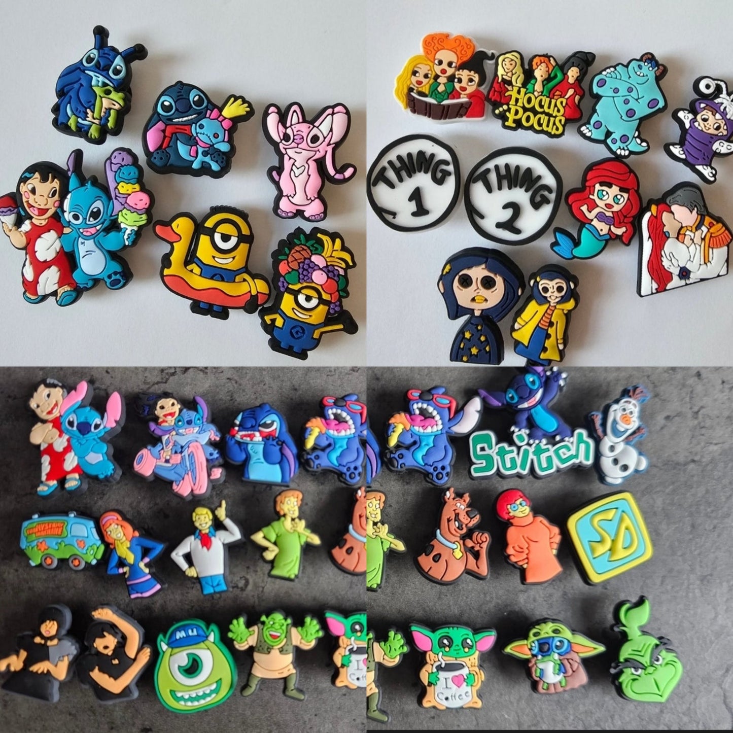 Film inspired shoe charms