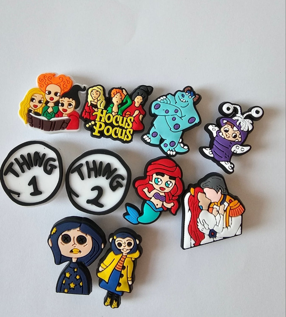 Film inspired shoe charms