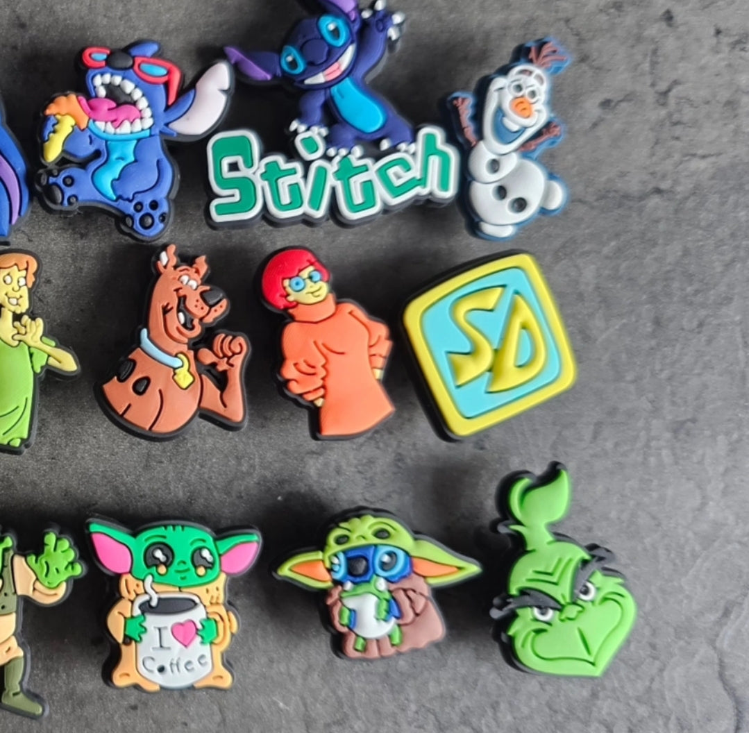 Film inspired shoe charms