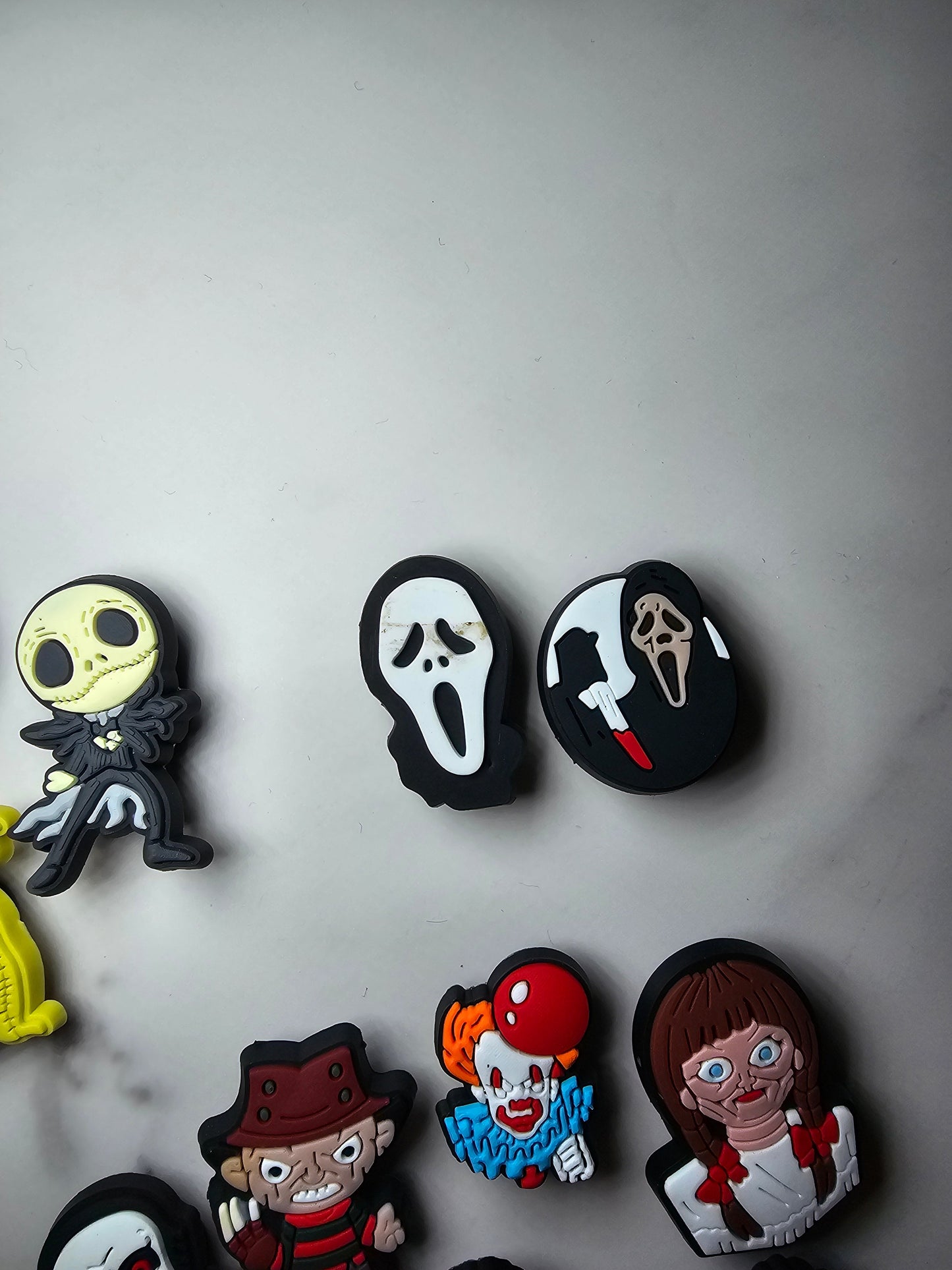 Horror themed shoe charms