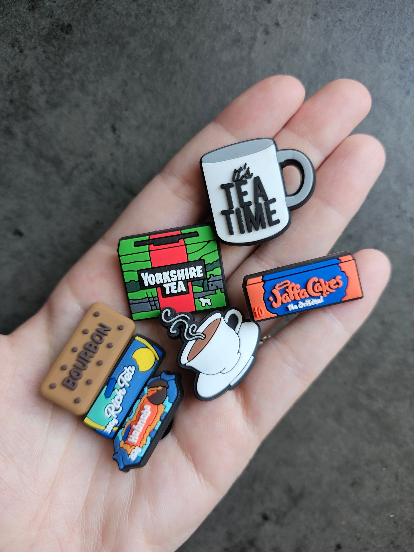 Food, tea & coffee shoe charms