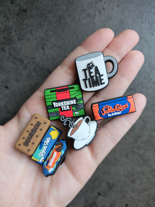 Food, tea & coffee shoe charms