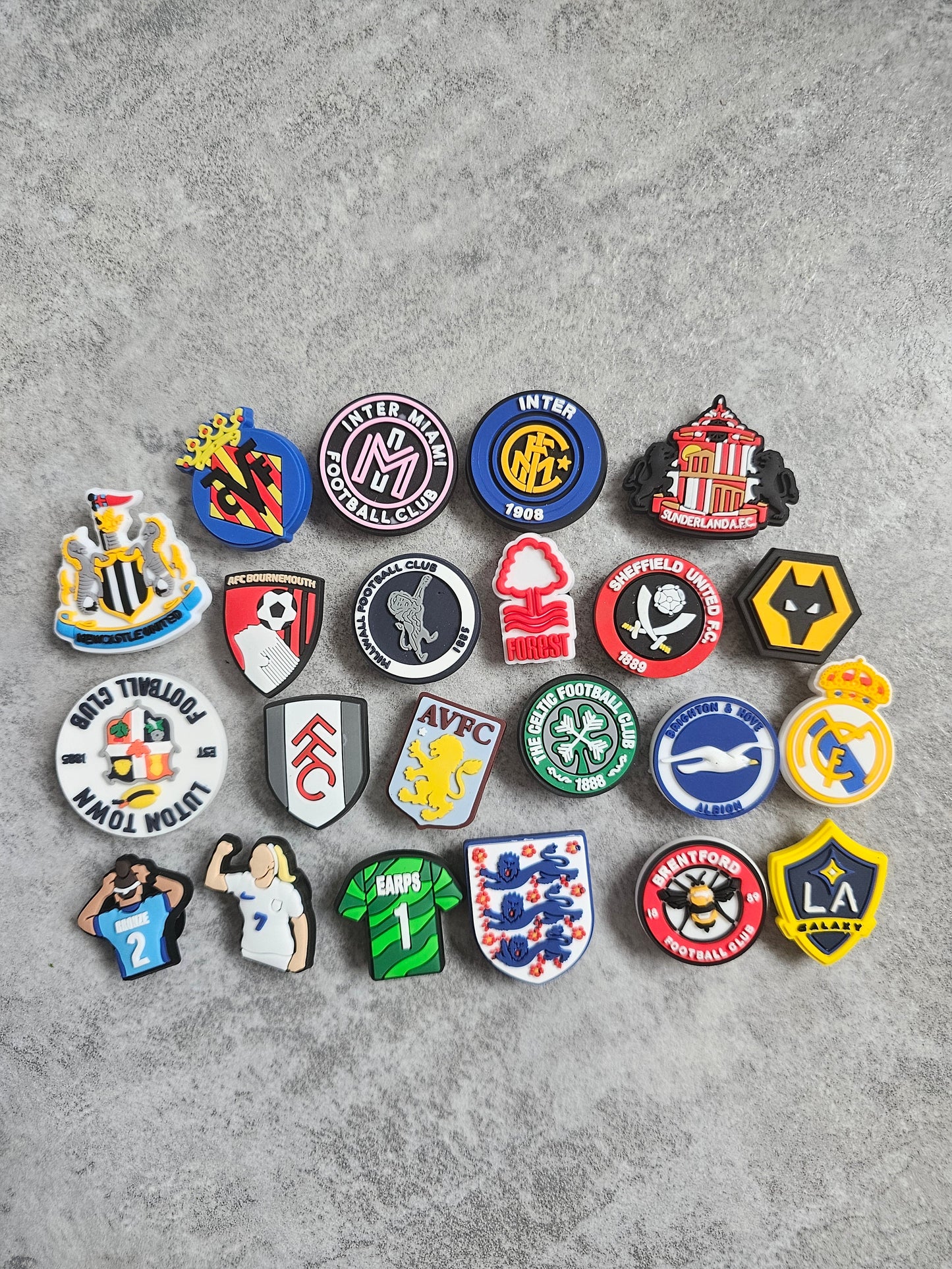 Football shoe charms