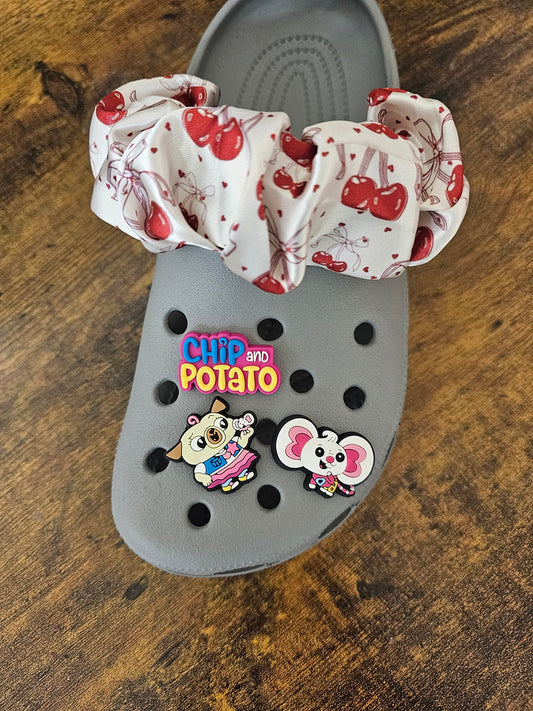 Chips and potatos shoe charms