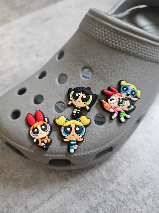 Puff girls shoe charms