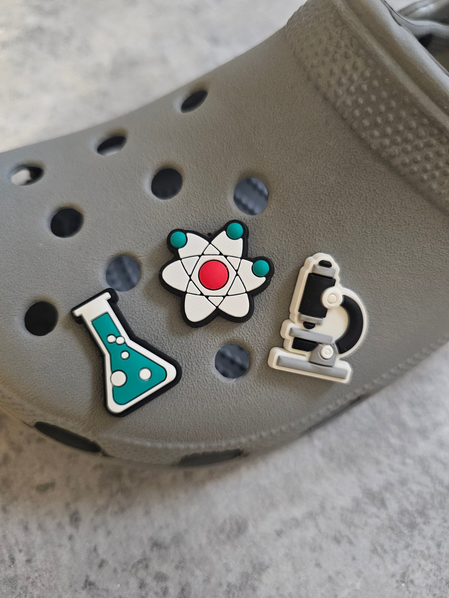 Science shoe charms