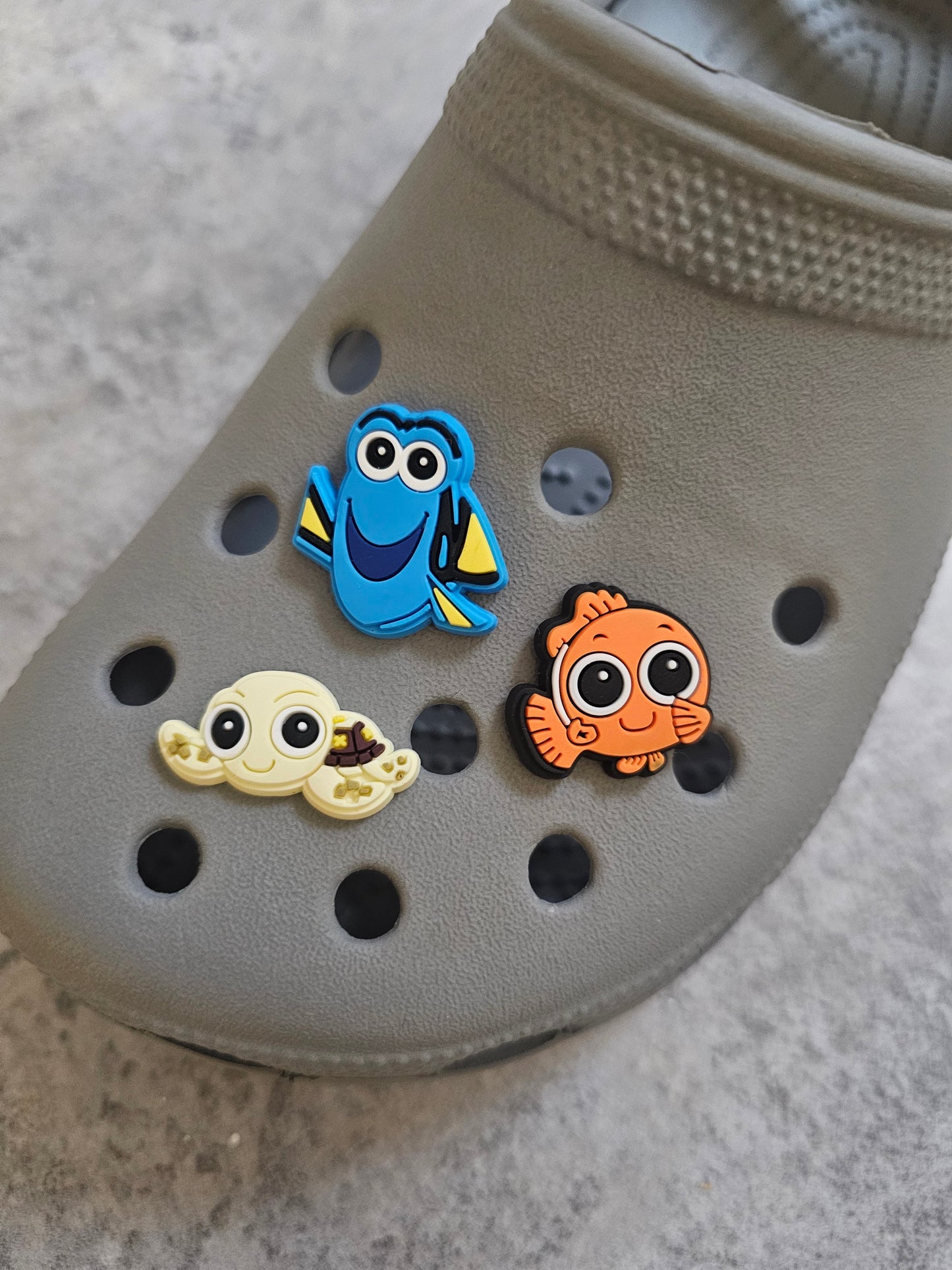 Finding fish shoe charms