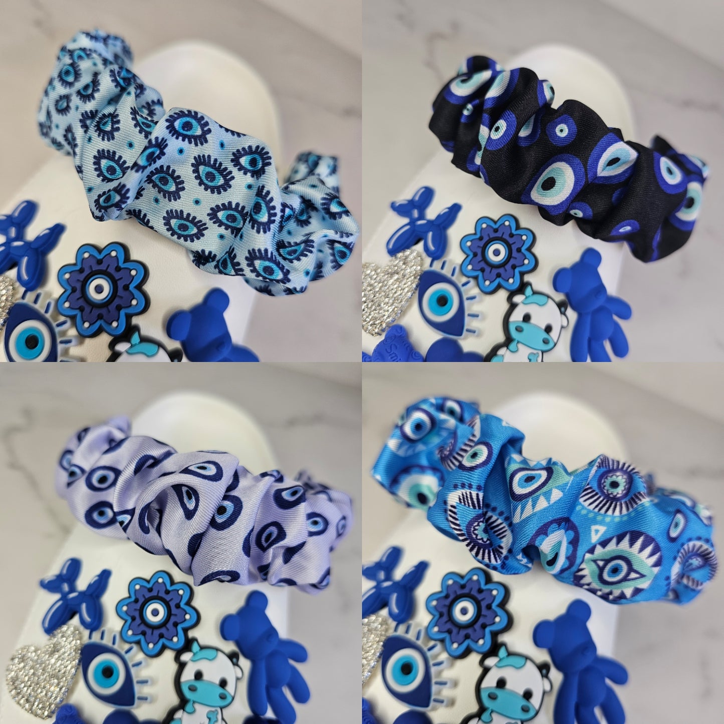 Evil eye shoe strap covers  COME IN A PAIR!