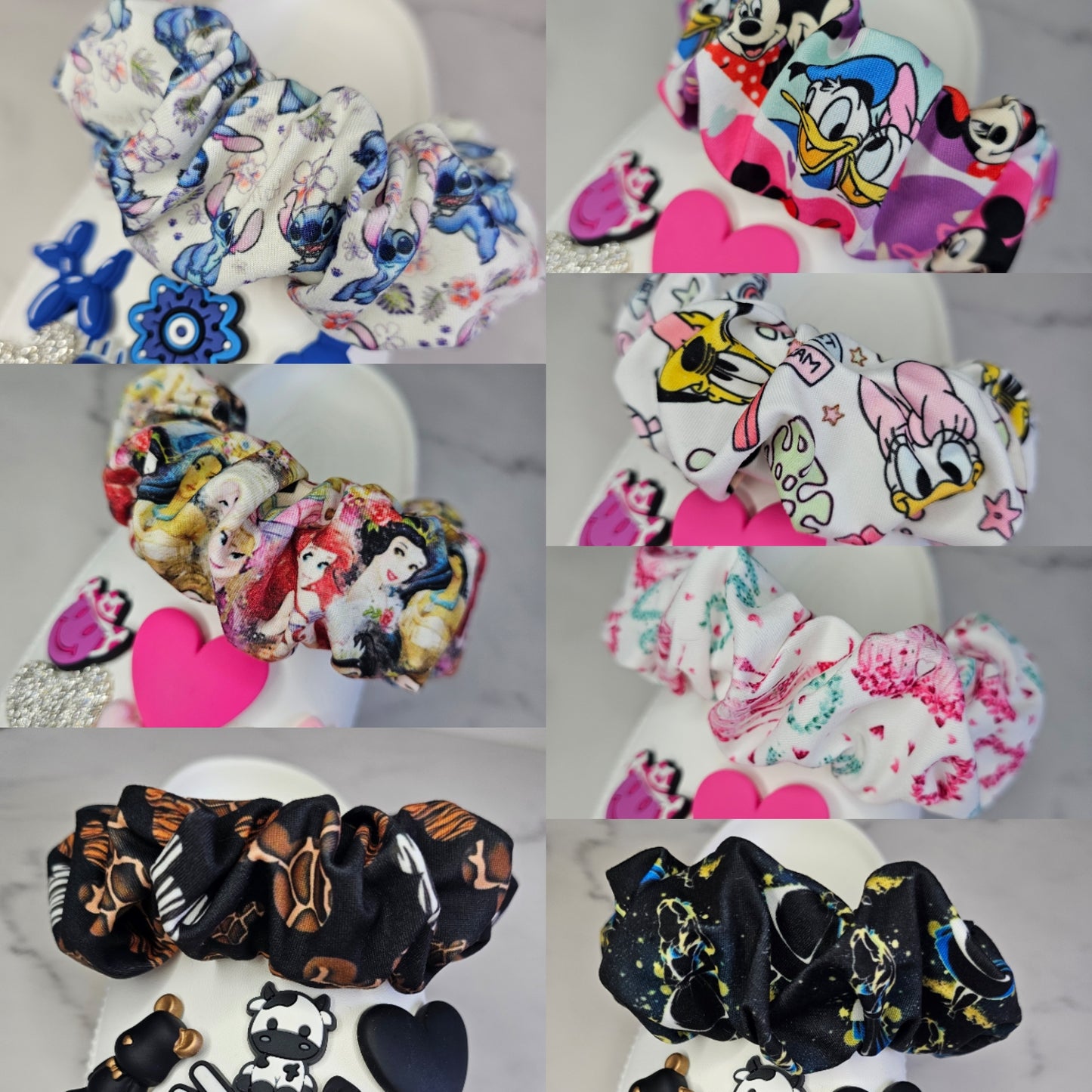 New Diznay shoe strap covers, shoe scrunchies. COME AS A PAIR!