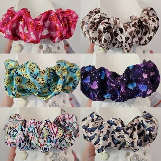 Satin pattened strap covers, OBC Personalised exclusive designs! COME IN PAIRS.