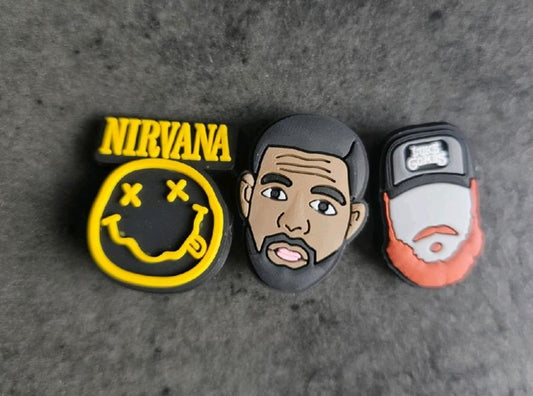 Singer inspired shoe charms