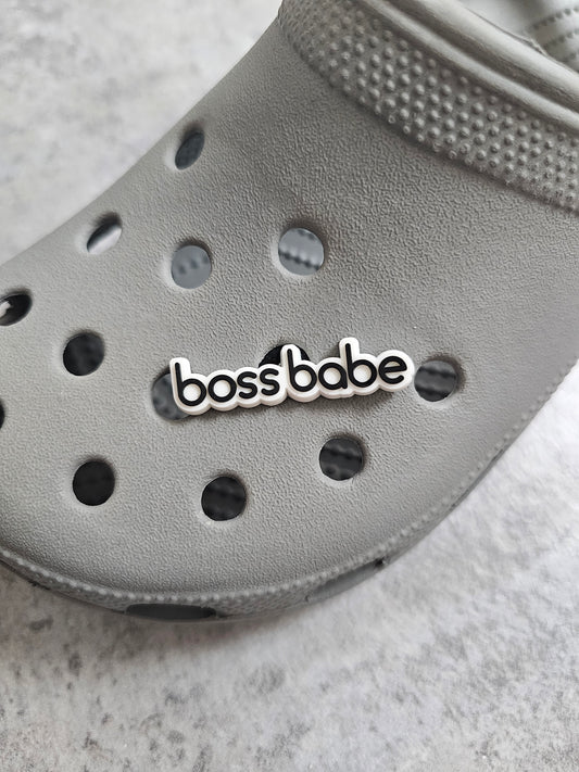 Boss babe shoe charm