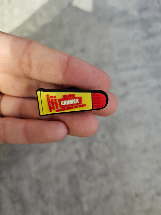 Car lip balm shoe charm, girly shoe accessories