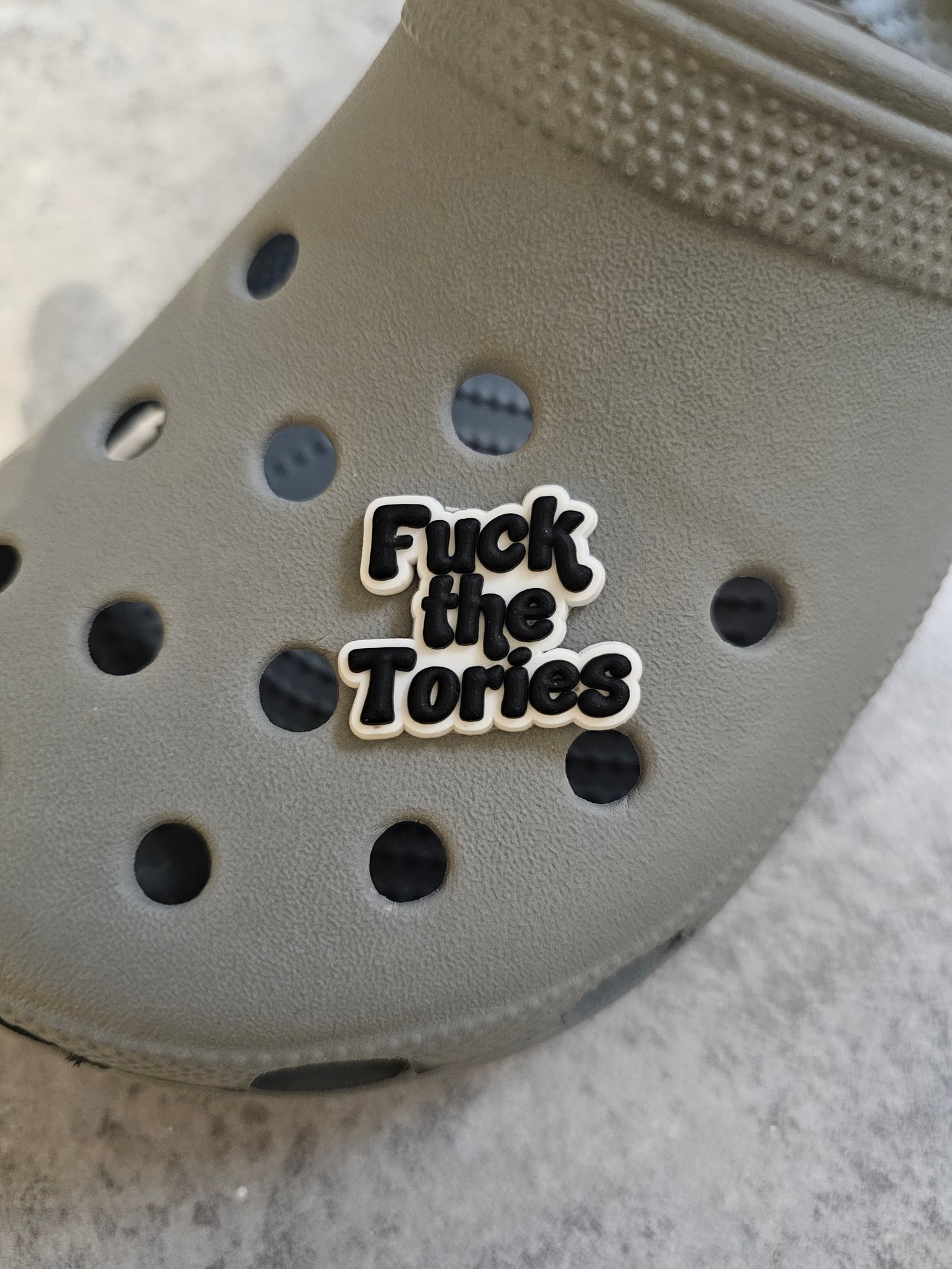 Fk the torries shoe charm