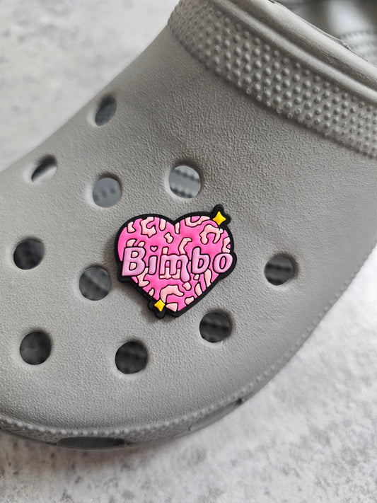 Bimbo heart shoe charm