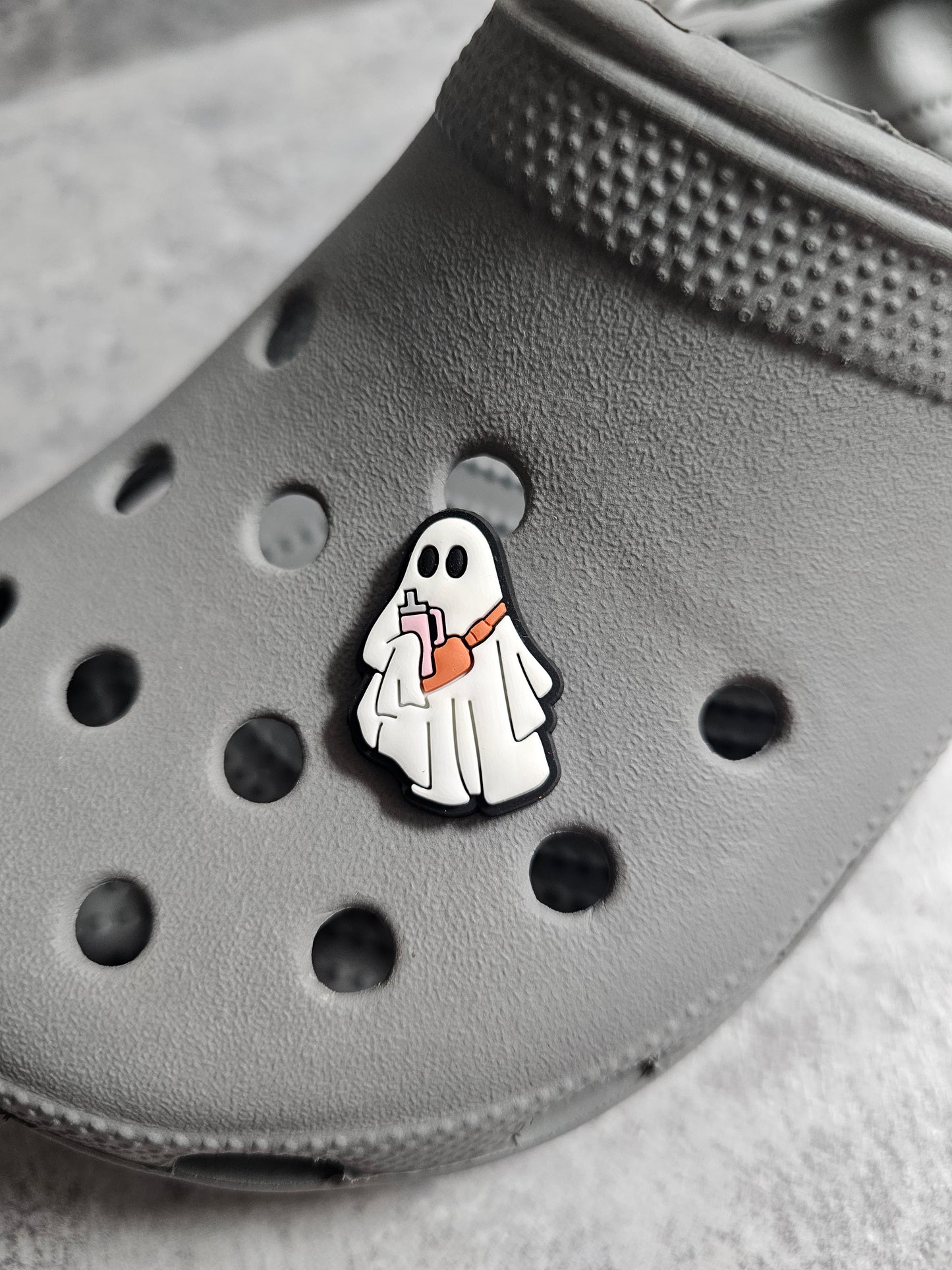 Ghost with tumblr shoe charm