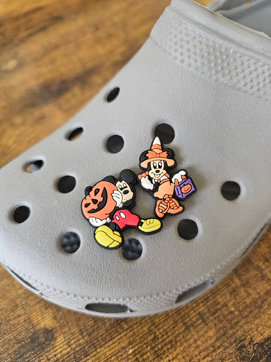 Mouse halloween shoe charms