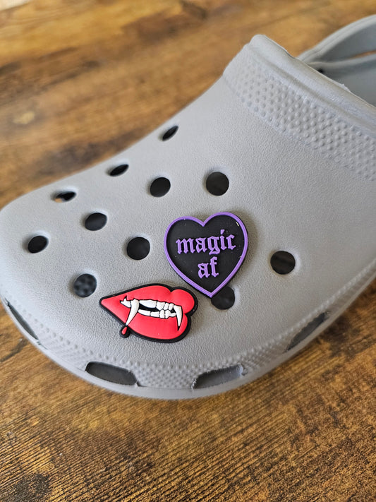 Gothic shoe charms