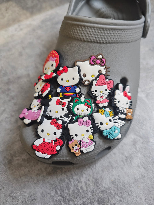 Hi kitty shoe charms