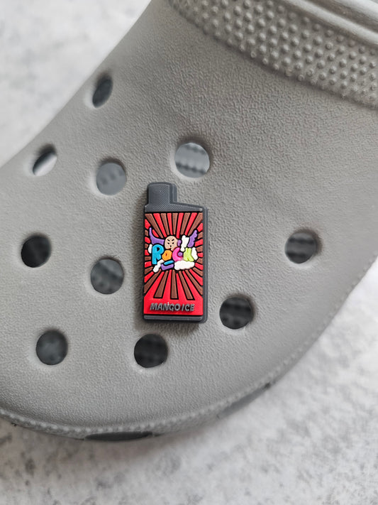 Red chunky ecig shoe charm