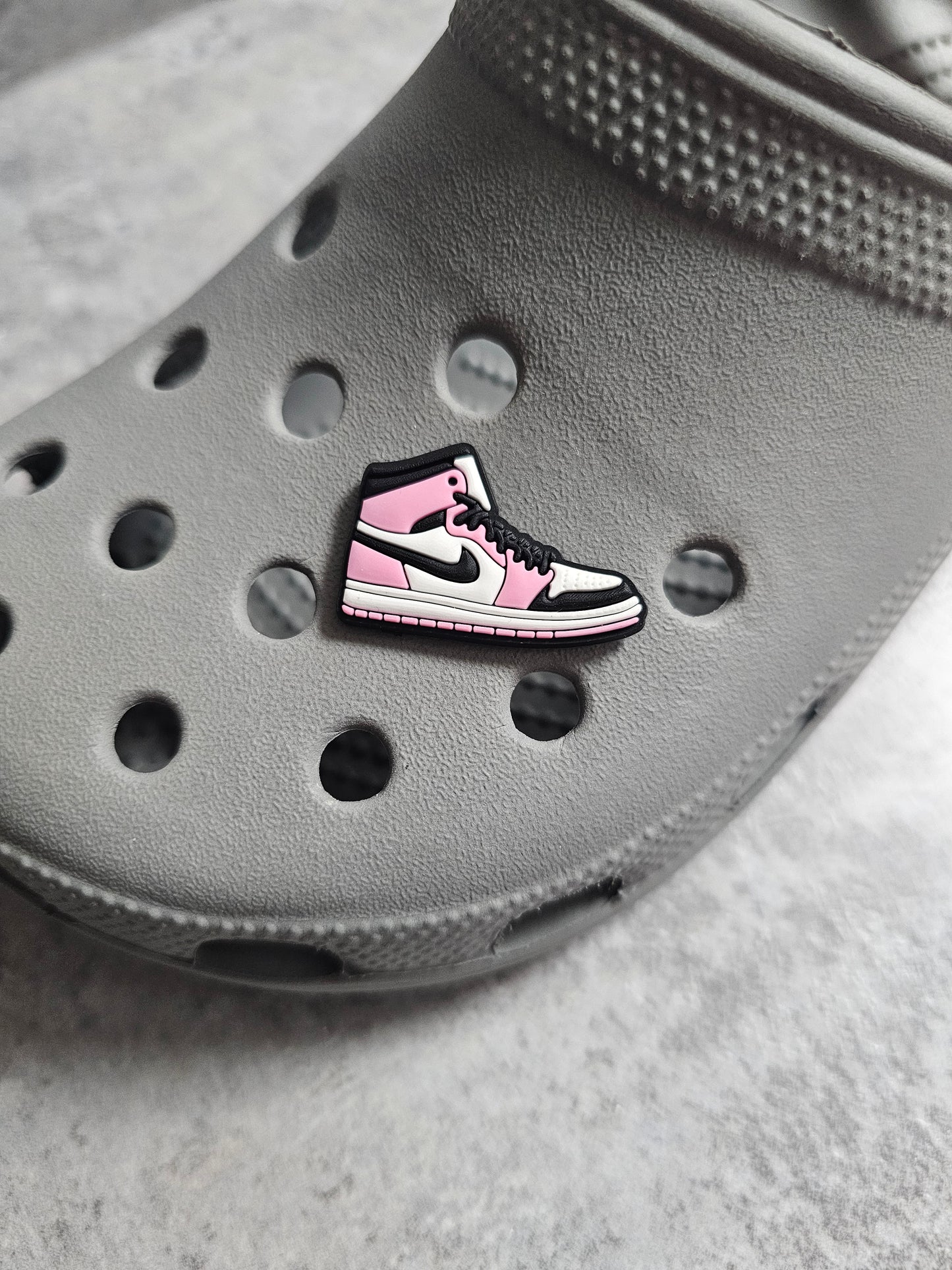 Pink trainer shoe charm
