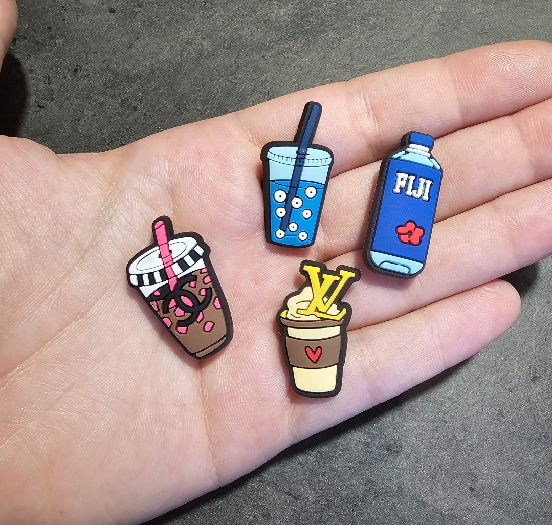 Food and drink shoe charms