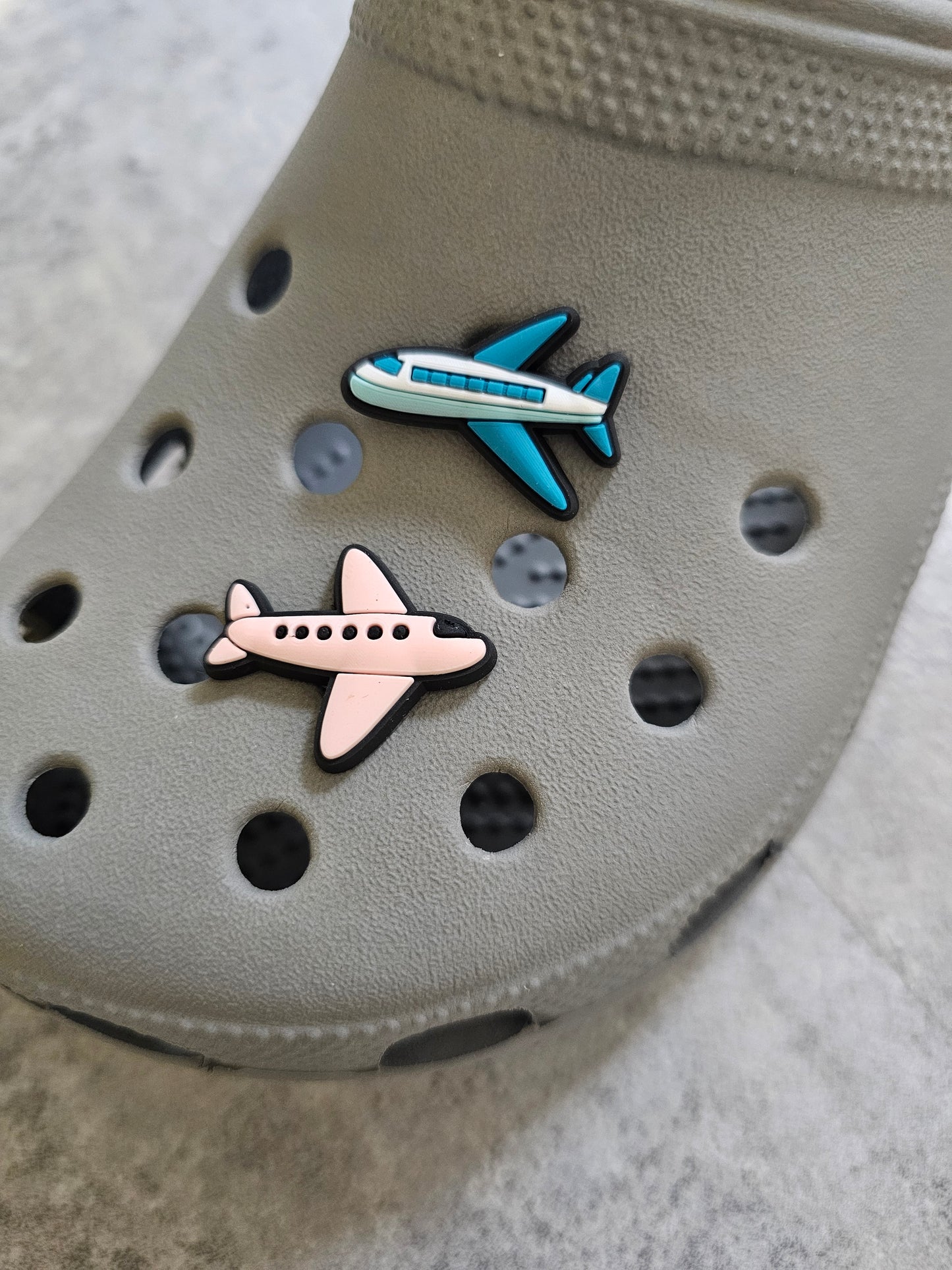 Airplane shoe charm, holiday, travel